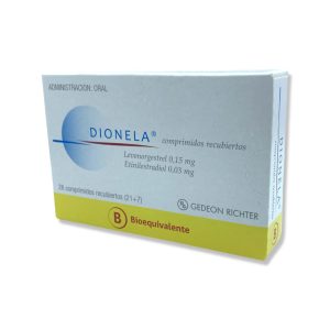 Dionela Levonorgestrel 0,15 mg 28 Comprimidos Recubiertos